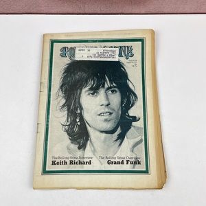 Vintage Rolling Stone Magazine Keith Richard Grand Funk August 19, 1971 Music